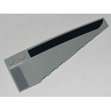 Part 50956pb002 Light Bluish Gray Wedge 10 x 3 Right with Dark Blue and Dark Bluish Gray Boxes Pattern (Stickers) - Set 8036 